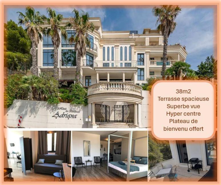 קארי-לה-רואה Grand Studio Terrasse De Standing, Pleine Vue Village Et Mer מראה חיצוני תמונה